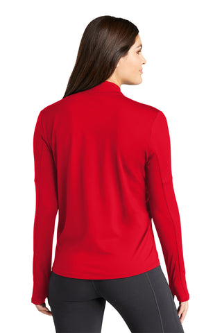 Nike Ladies Dri-FIT Element 1/2-Zip Top (Scarlet)