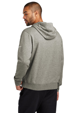 Nike Club Fleece Sleeve Swoosh Pullover Hoodie (Dark Grey Heather)