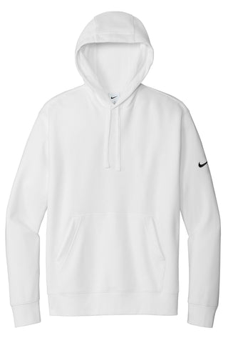 Nike Club Fleece Sleeve Swoosh Pullover Hoodie (White)