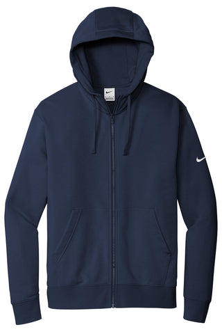 Nike Club Fleece Sleeve Swoosh Full-Zip Hoodie (Midnight Navy)