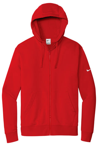 Nike Club Fleece Sleeve Swoosh Full-Zip Hoodie (University Red)