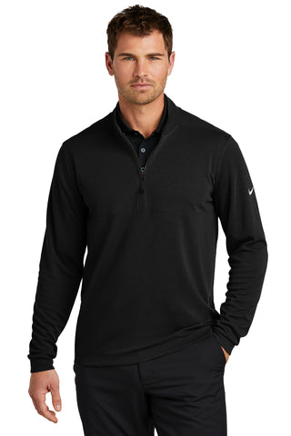 Nike Textured 1/2-Zip Cover-Up (Black)