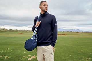 Nike Club Fleece Sleeve Swoosh 1/2-Zip (Midnight Navy)