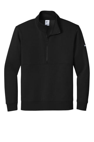 Nike Club Fleece Sleeve Swoosh 1/2-Zip (Black)