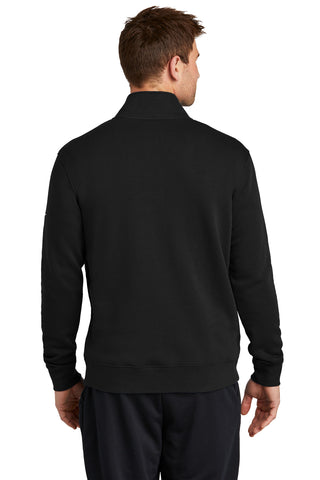 Nike Club Fleece Sleeve Swoosh 1/2-Zip (Black)