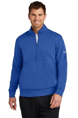 Nike Club Fleece Sleeve Swoosh 1/2-Zip (Game Royal)