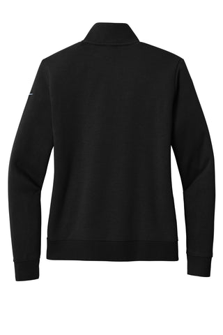 Nike Ladies Club Fleece Sleeve Swoosh 1/2-Zip (Black)