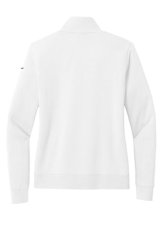 Nike Ladies Club Fleece Sleeve Swoosh 1/2-Zip (White)