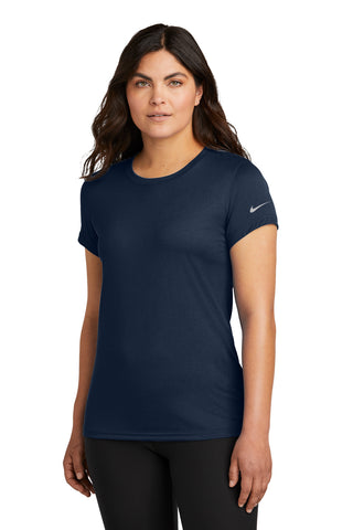 Nike Ladies Swoosh Sleeve rLegend Tee (College Navy)