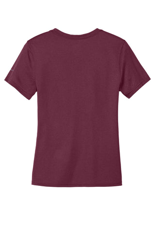 Nike Ladies Swoosh Sleeve rLegend Tee (Deep Maroon)