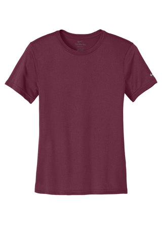 Nike Ladies Swoosh Sleeve rLegend Tee (Deep Maroon)