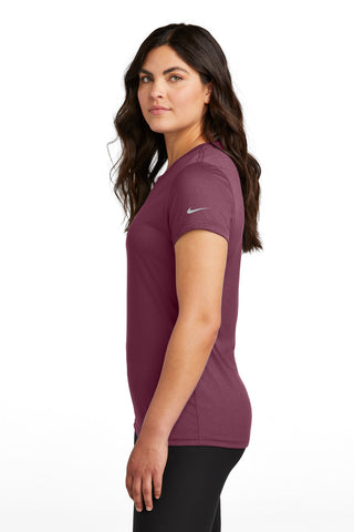 Nike Ladies Swoosh Sleeve rLegend Tee (Deep Maroon)