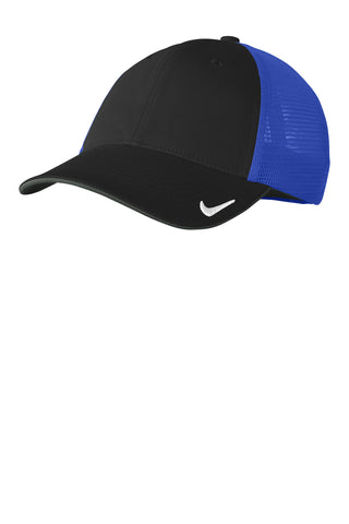 Nike Stretch-to-Fit Mesh Back Cap (Black/ Game Royal)