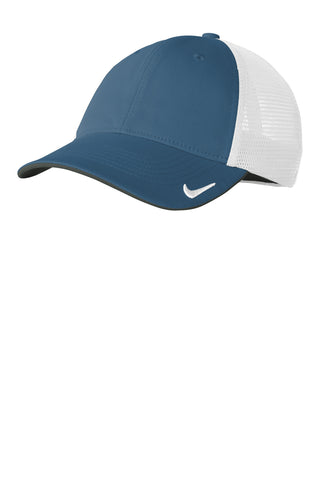 Nike Stretch-to-Fit Mesh Back Cap (Navy/ White)