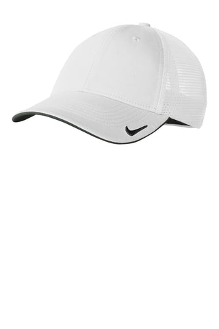 Nike Stretch-to-Fit Mesh Back Cap (White/ White)