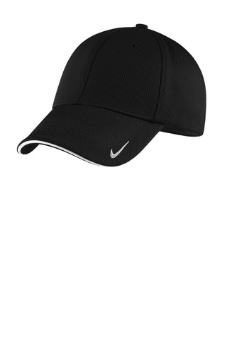 Nike Dri-FIT Stretch Mesh Sandwich Bill Cap (Black/ White)