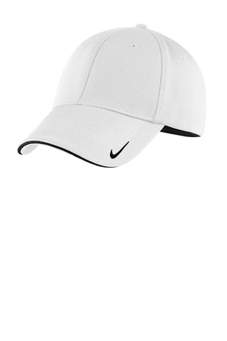 Nike Dri-FIT Stretch Mesh Sandwich Bill Cap (White/ Black)