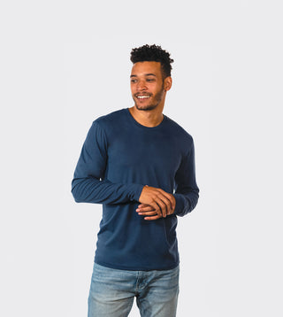 Next Level Apparel Cotton Long Sleeve Tee (Heather Gray)