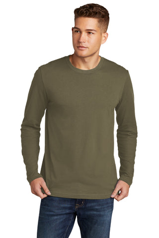 Next Level Apparel Cotton Long Sleeve Tee (Military Green)