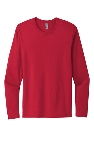 Next Level Apparel Cotton Long Sleeve Tee (Red)