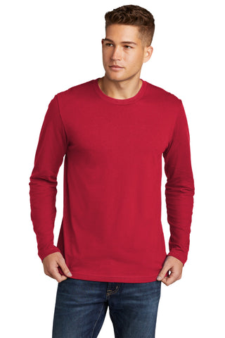 Next Level Apparel Cotton Long Sleeve Tee (Red)