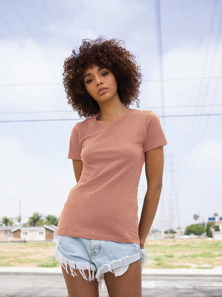 Next Level Apparel Women's Cotton Tee (Light Olive)