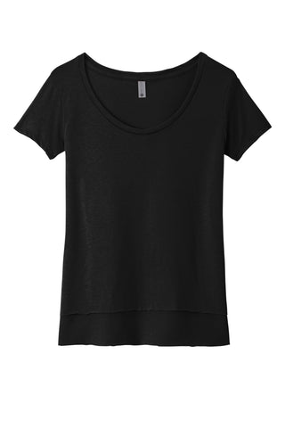 Next Level Apparel Women's Festival Scoop Neck Tee (Black)