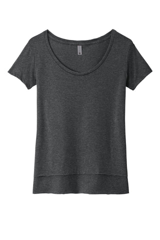 Next Level Apparel Women's Festival Scoop Neck Tee (Charcoal)