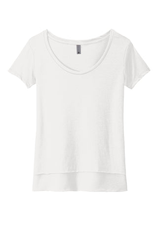 Next Level Apparel Women's Festival Scoop Neck Tee (White)