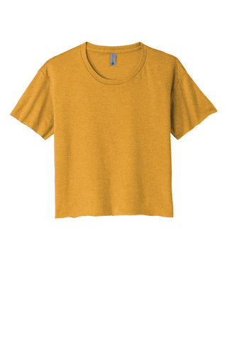 Next Level Apparel Women's Festival Cali Crop Tee (Antique Gold)