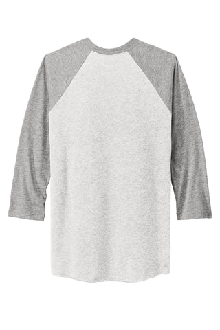 Next Level Apparel Unisex Tri-Blend 3/4-Sleeve Raglan Tee (Prem Hthr/ Hthr White)