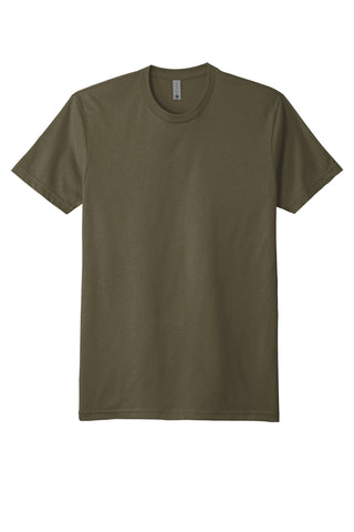 Next Level Apparel Unisex CVC Sueded Tee (Military Green)