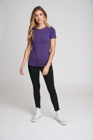 Next Level Apparel Women's Tri-Blend Tee (Purple Rush)