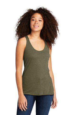 Next Level Apparel Women's Tri-Blend Racerback Tank (Military Green)