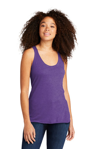 Next Level Apparel Women's Tri-Blend Racerback Tank (Purple Rush)