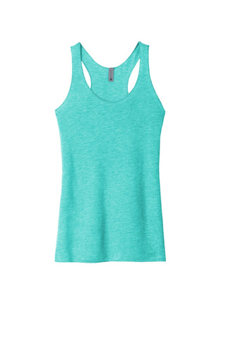 Next Level Apparel Women's Tri-Blend Racerback Tank (Tahiti Blue)