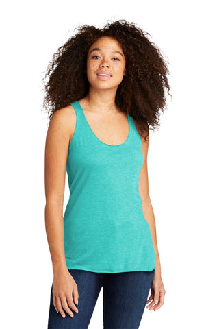 Next Level Apparel Women's Tri-Blend Racerback Tank (Tahiti Blue)