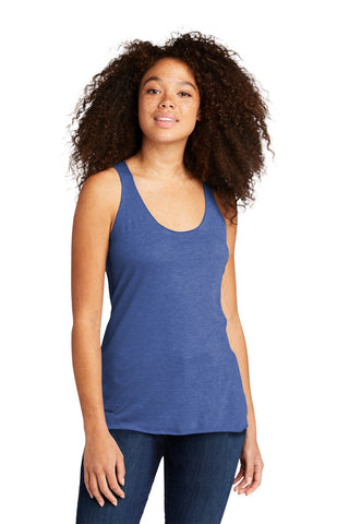 Next Level Apparel Women's Tri-Blend Racerback Tank (Vintage Royal)