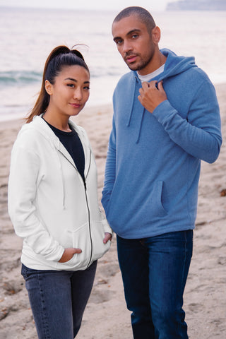 Next Level Apparel Unisex Malibu Pullover Hoodie (Heather Bay Blue)