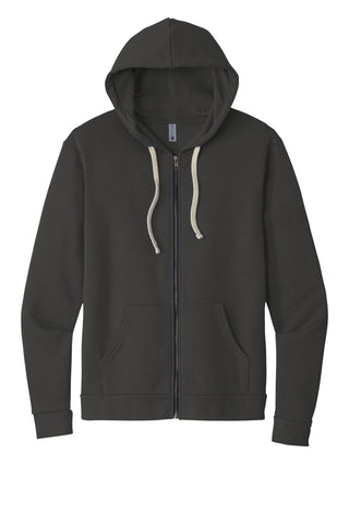 Next Level Apparel Unisex Santa Cruz Zip Hoodie (Heavy Metal)