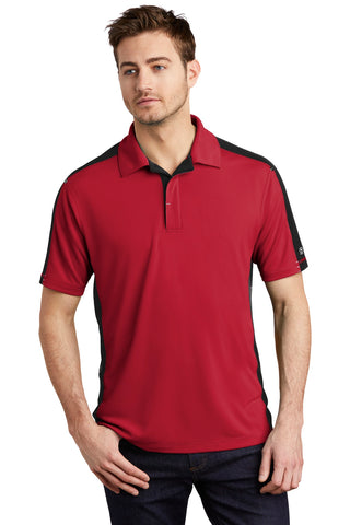 OGIO Trax Polo (Signal Red/ Blacktop/ Silver Grey)