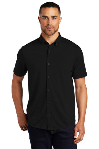 OGIO Gravitate Full-Button Polo (Blacktop)