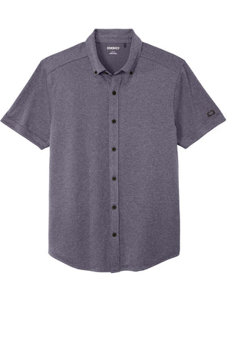 OGIO Gravitate Full-Button Polo (Navy Heather)