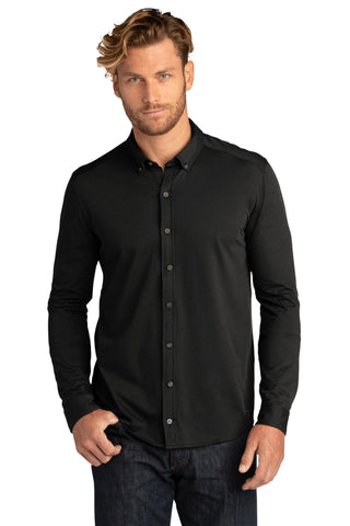 OGIO Code Stretch Long Sleeve Button-Up (Blacktop)