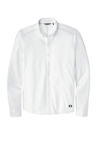 OGIO Code Stretch Long Sleeve Button-Up (Bright White)