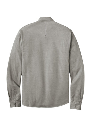 OGIO Code Stretch Long Sleeve Button-Up (Tarmac Grey Heather)