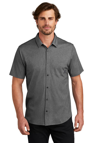 OGIO Extend Short Sleeve Button-Up (Blacktop Heather)