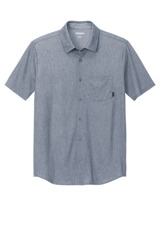 OGIO Extend Short Sleeve Button-Up (Deep Blue Heather)