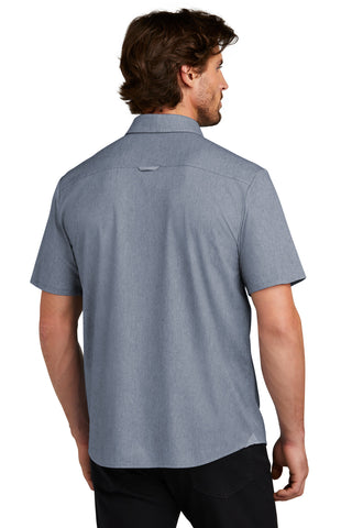 OGIO Extend Short Sleeve Button-Up (Deep Blue Heather)