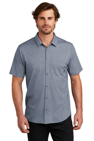 OGIO Extend Short Sleeve Button-Up (Deep Blue Heather)